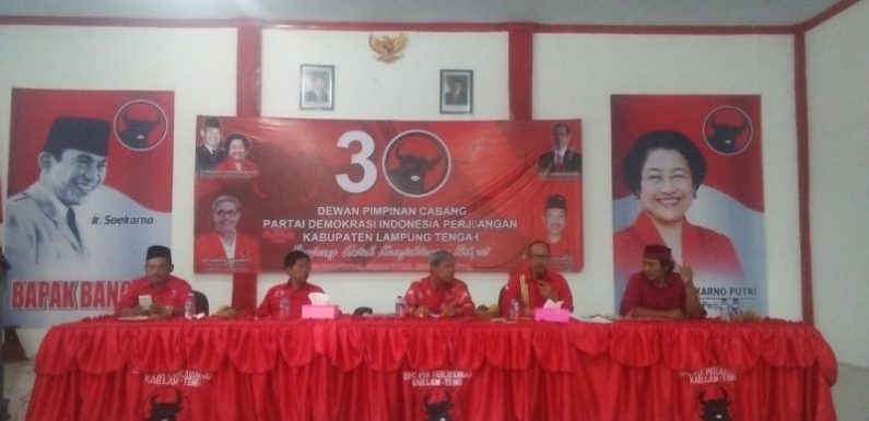 Loekman Minta Komitmen Kader Besarkan PDI-P di Lamteng