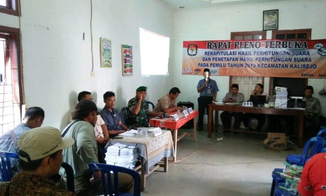 Pleno PPK Kalirejo, Capres – Cawapres 01 dan PKB Unggul