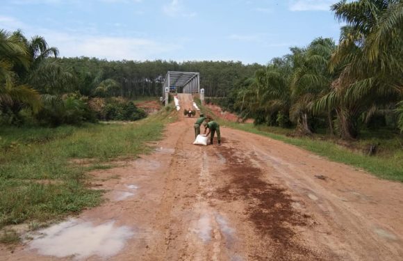 Badan Jembatan Tak Kunjung Ditimbun, Warga Gotong-royong Lakukan Pengecoran