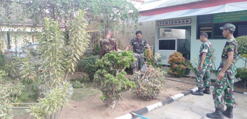 Koramil 411-13/Trimurjo Galakkan Program Jum’at Bersih