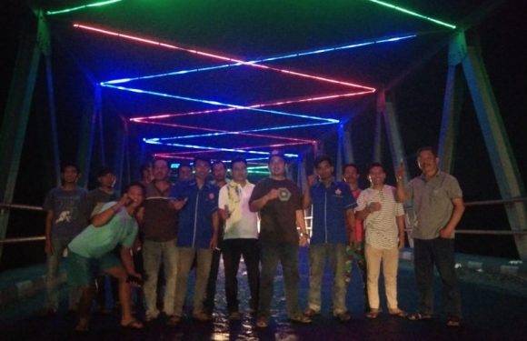 Ubah Kesan Negatif, Jembatan Way Lempuyang Dipasangi Lampu Hias
