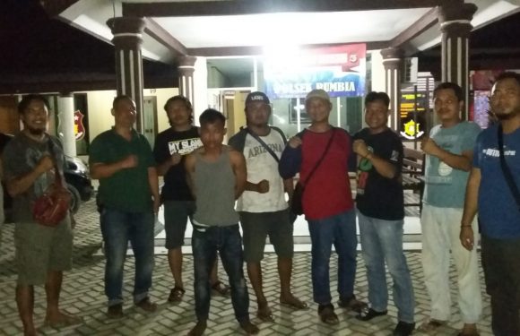 Di-Backup Jajaran Polsek, Buronan Polres Tuba Diringkus di Rumbia