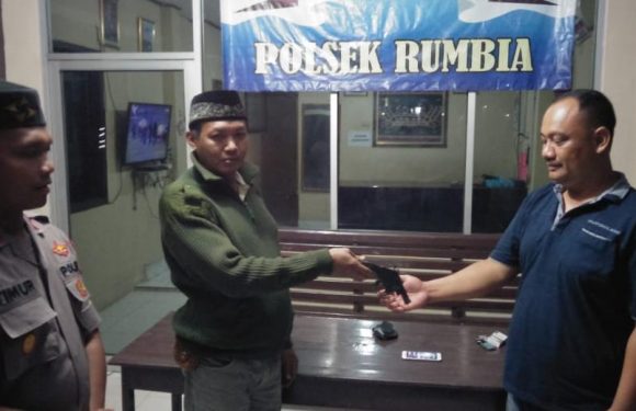 Ops Sikat II Krakatau, Polsek Rumbia Terima Senpira