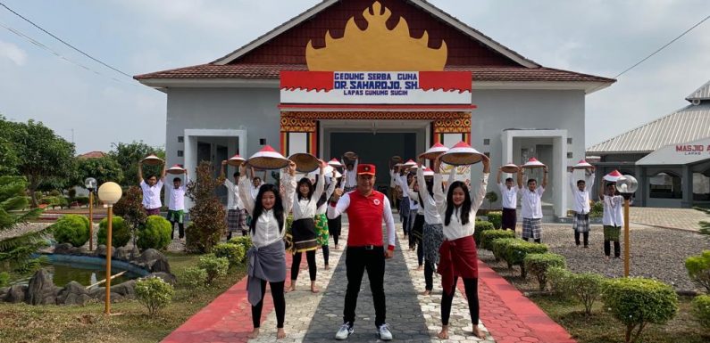 Sukseskan Rekor MURI, Napi Lapas Gunung Sugih ikuti tari kolosal Indonesia Bekerja