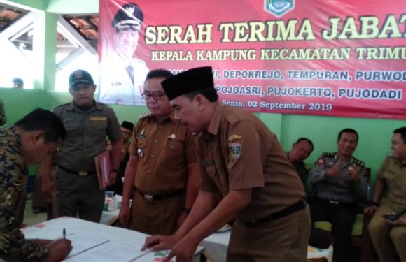 Camat Trimurjo Pimpin Sertijab Delapan Pj. Kakam