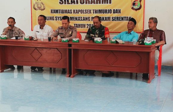 Jelang Pilkakam Serentak, Kapolsek Trimurjo Ajak Semua Unsur Netral