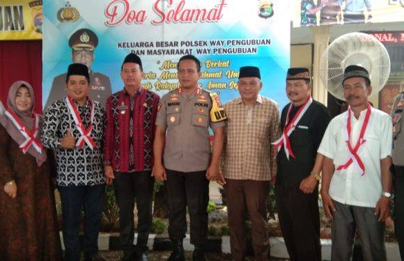 Ciptakan Pilkakam Kondusif, Polsek Waypengubuan Gelar Doa Bersama