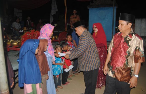 Sambut Tahun Baru Islam Kampung Sripendowo Gelar Wayang Kulit dan Santunan