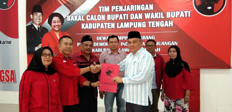 Anggota Dewan PKS Daftar Bacalon Wabup di PDI Perjuangan Lamteng