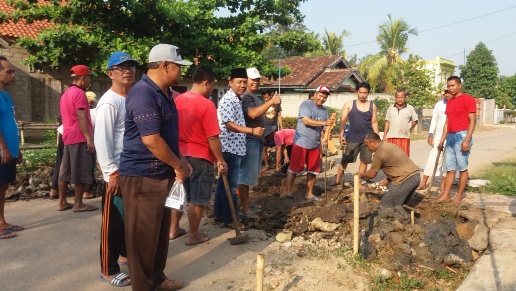 Pj. Kakam Purwodadi Realisasikan Pembangunan Gorong-Gorong