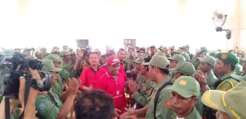 Kunker di Punggur, Loekman Diangkat “Bapak” Linmas Lamteng