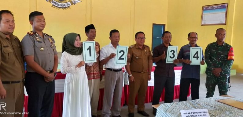 Empat Calon Bertarung Dalam Pilkakam Karangendah, Petahana Dapat Nomor 3