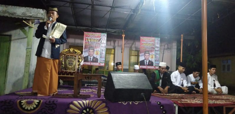 Hari Pertama Kampanye, Calon Kakam Liman Benawi Nyono Rahadi Gelar Pengajian