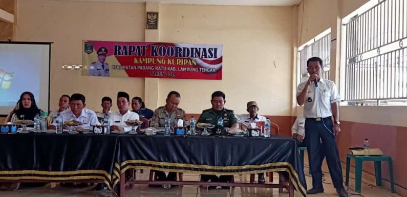 Rakor Kecamatan Padangratu di Kampung Kuripan