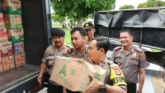 Polres Lampung Tengah Kirim Bantuan Ke Tanggamus