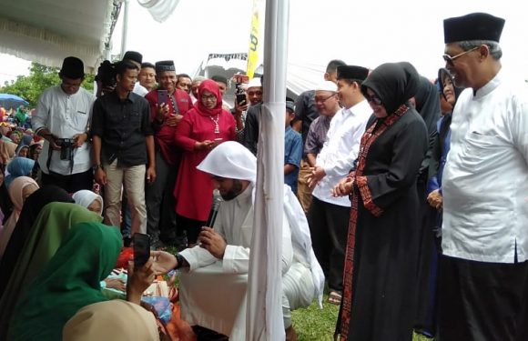 Ribuan Jamaah Ramaikan Tabligh Akbar Syekh Muhammad Jaber di Punggur