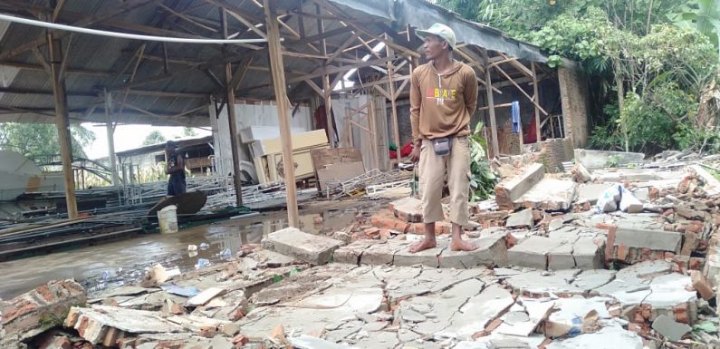 Angin Puting Beliung di Astomulyo, 29 Rumah Warga Rusak