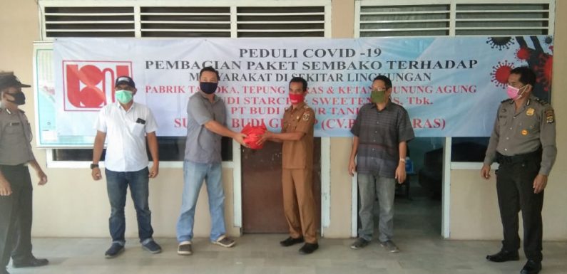 PT. Budi Starch & Sweeteners Tbk dan PT Budi Subur Tarindo Bagikan 1.000 Paket Sembako
