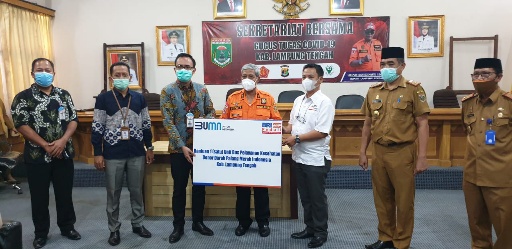 BRI Kanca Bandarjaya Berikan Bantuan Satu Unit  Bus Donor Darah untuk PMI Lampung Tengah