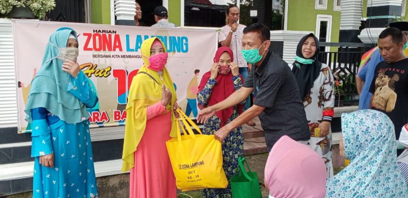 Peringati Hari Jadi ke-10 Tahun, Zona Lampung Gelar Baksos