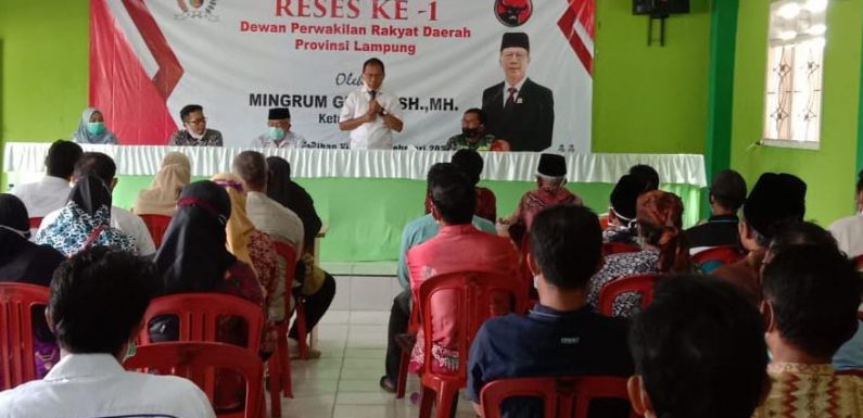 Mingrum Gumay Serap Aspirasi Masyarakat di Bumiratu Nuban