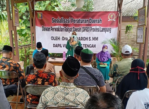 Sosialisasikan Perda di Kotagajah, Jauharoh Haddad Juga Sampaikan Pentingnya Vaksin Bagi Masyarakat
