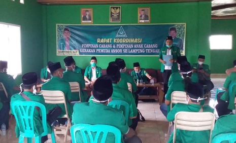 Muslim Anshori Hadiri Rakor GP Ansor Lamteng