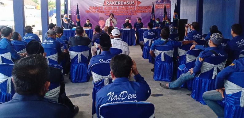 Gelar Rakerdasus, Partai Nasdem Memanggil Masyarakat Lamteng