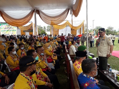 Musa Ahmad Launching Bunga Kampung di Kecamatan Kalirejo