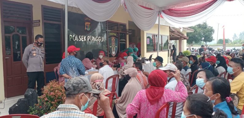 Polsek Punggur Vaksinasi Covid-19, 350 Dosis Disuntikan