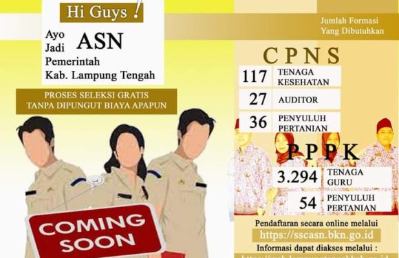 Pendaftaran Pegawai di Lingkungan Pemerintah Kabupaten Lampung Tengah Diperpanjang, Ini Jadwalnya