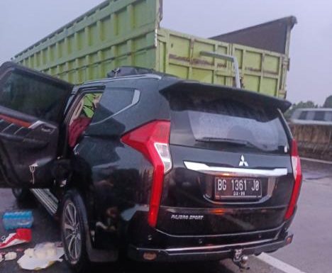 Keluarga asal Palembang Laka Lantas di Tol Terbanggibesar, Satu Korban Meninggal
