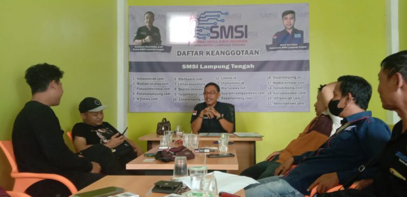 Rapat Perdana Tahun 2022, Ketua SMSI Lamteng Harapkan Anggota Kompak Membangun Organisasi