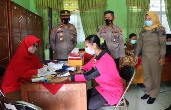 Lindungi Anak Dari Covid Varian Baru, Polres Lamteng Gelar Vaksinasi di SLBN Kotagajah