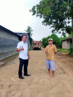 ADD Tahun 2021, Kampung Putralempuyang Bangun 1.150 Meter Jalan Onderlagh