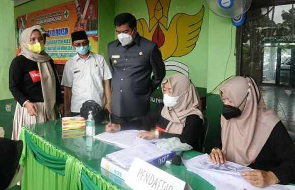 Vaksinasi Covid 19 Lansia di Lamteng Capai 93,74 Persen