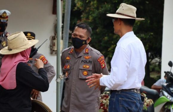 Kapolres Lamteng Pimpin Pengamanan Kunker Ganjar Pranowo di Lamteng