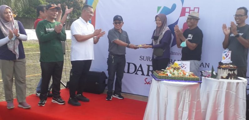 Kru Radar Lamteng Hadiri HUT Radar Lampung ke-22 Bersama Dahlan Iskan