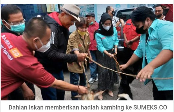 Lomba Grup Disway, Dahlan Iskan Beri Hadiah Kambing untuk Sumeks.co