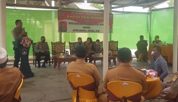 Pisah Sambut Kapolsek Rumbia, Hairil Rizal Gantikan Eko Heri