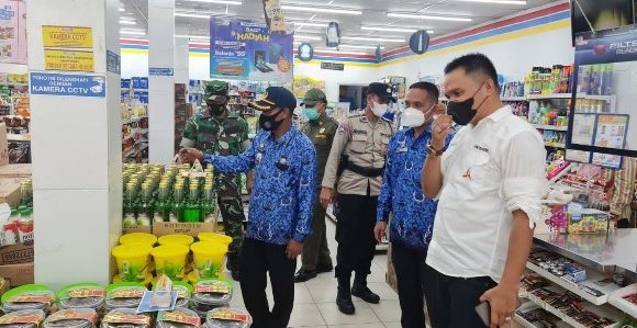 Migor Langka, Anggota DPRD Lamteng Bersama Forkopincam Sidak Sejumlah Toko Modern di Trimurjo