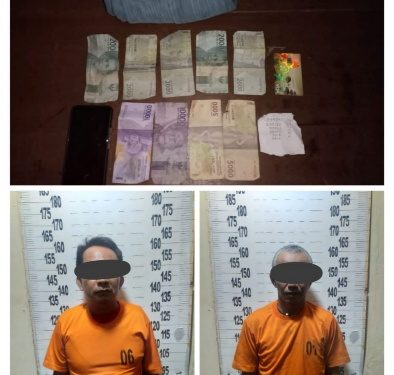Tekab 308 Polsek Punggur Tangkap Dua  Bandar Judi Togel