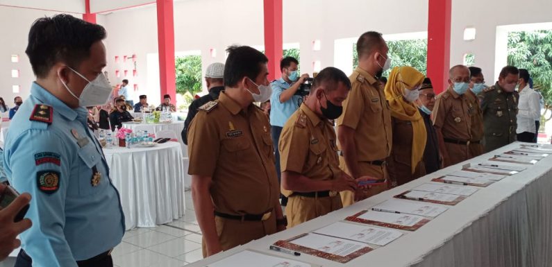 Tingkatkan Kualitas Keterampilan WBP, Lapas Kelas IIB Gunungsugih Laksanakan PKS Bersama 17 Kolega