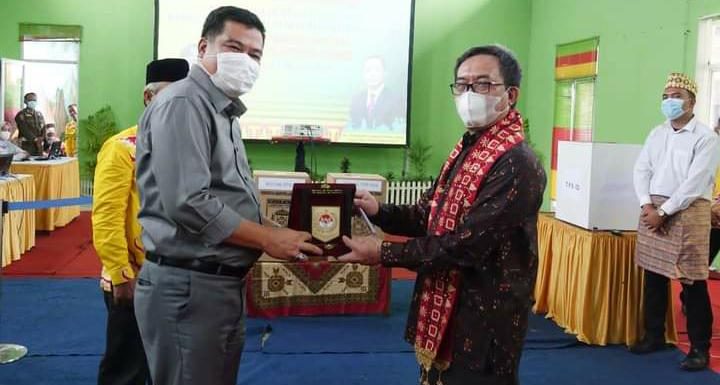 Simulasikan E-Voting Pilkakam, Bupati Musa Harapkan Diterapkan di Semua Kampung