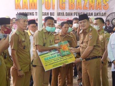 Bupati Lamteng Musa Ahmad Launching Kampung Baznas, Baru Pertama Kali di Indonesia
