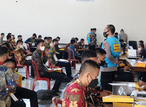 Polres Lamteng Gelar Rikmin Awal, Penerimaan Calon Anggota Polri Tahun 2022