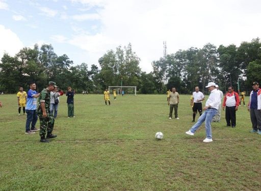 Bupati Lamteng Musa Ahmad Lakukan Kick Off Liga Santri Piala KASAD 2022 di Poncowati