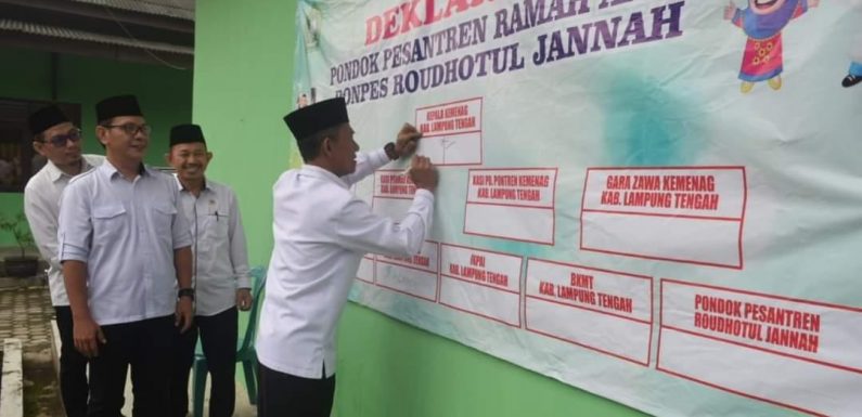 Penilaian KLA, Kemenag Lamteng Ajukan Ponpes Roudhotul Jannah Bumiratu Nuban