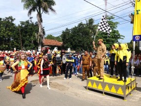Bupati Musa Ahmad Resmi Buka Lomba Drumband Tingkat Kabupaten Lamteng 2022