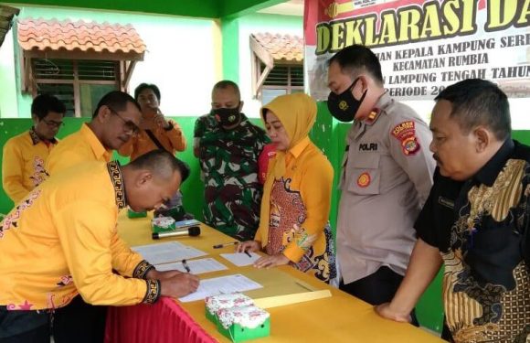 Deklarasi Damai Pilkakam Serentak, Kapolsek Rumbia Imbau Jaga Kamtibmas